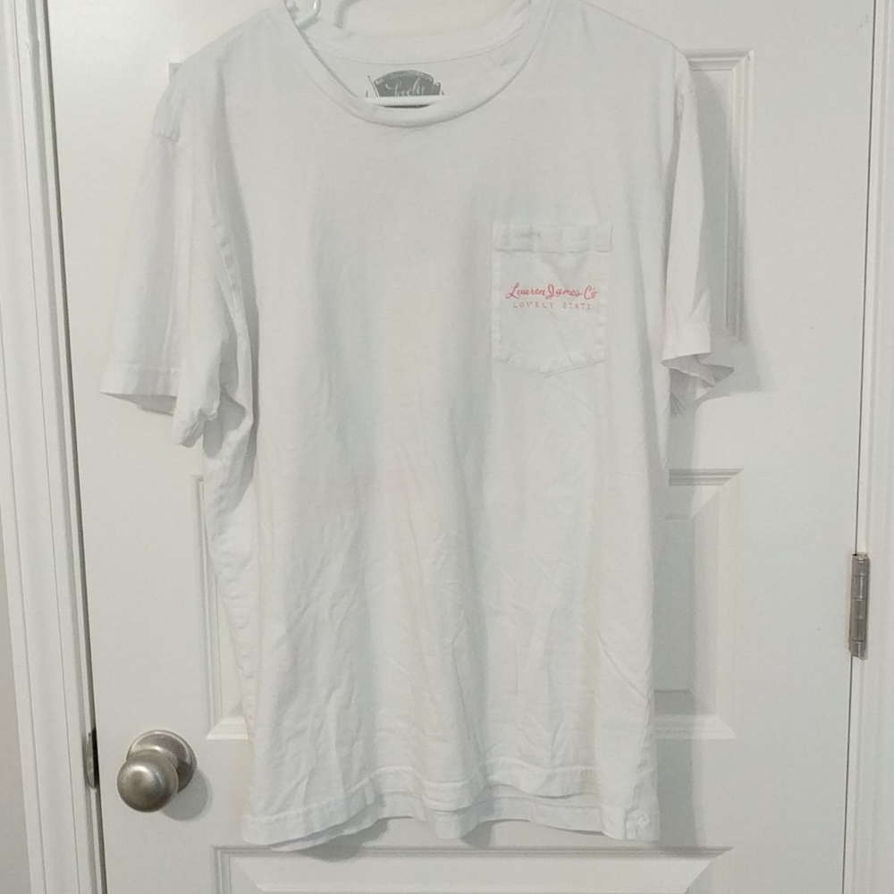 white Lauren James t-shirt